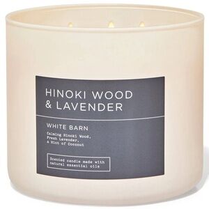 Bath and Body Works Hinoki Wood & Lavender 3-Wick Candle